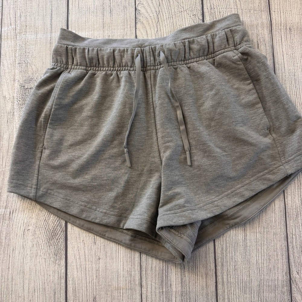 Lululemon Inner Glow Shorts Women's Size 2 Gray Modal Workout Activewear